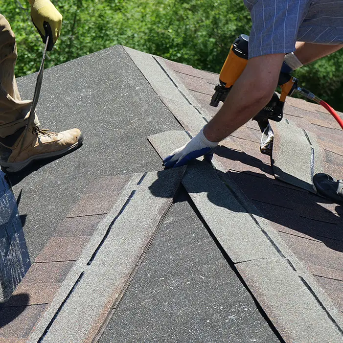 asphalt shingle roof installation on Houston home